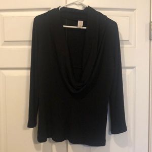 Black Scoop-neck sweater, 1XL